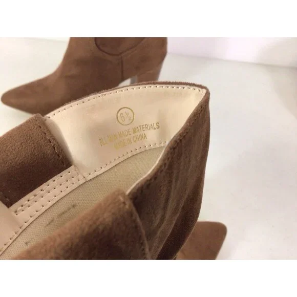 Lulus Western Leather Ankle Boots Womens 6.5 - Picture 6 of 10